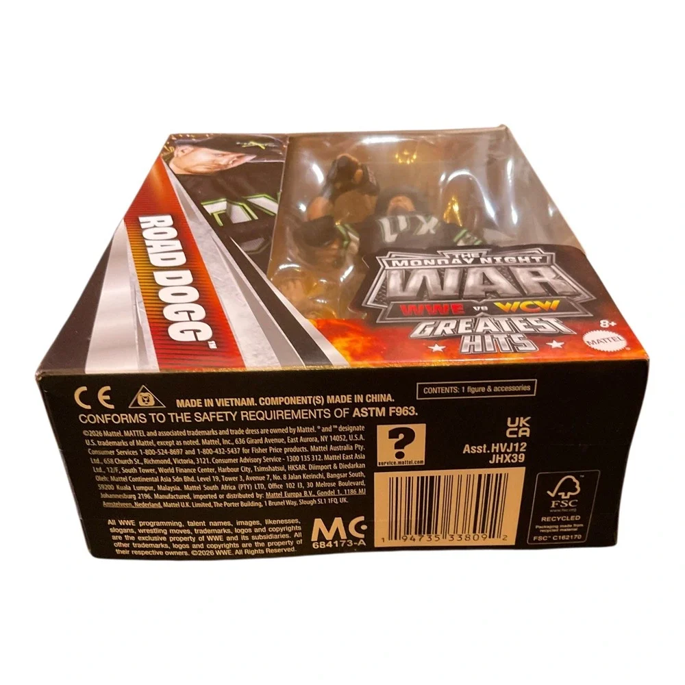 WWE Elite Monday Night War Greatest Hits Road Dogg DX Action Figure BAF In Hand